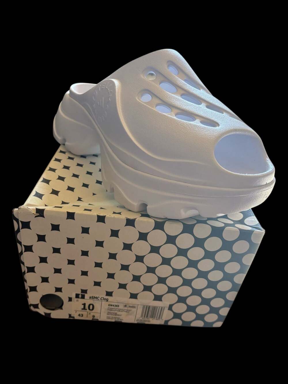 Adidas x Stella McCartney aSMC Clog White Size 10